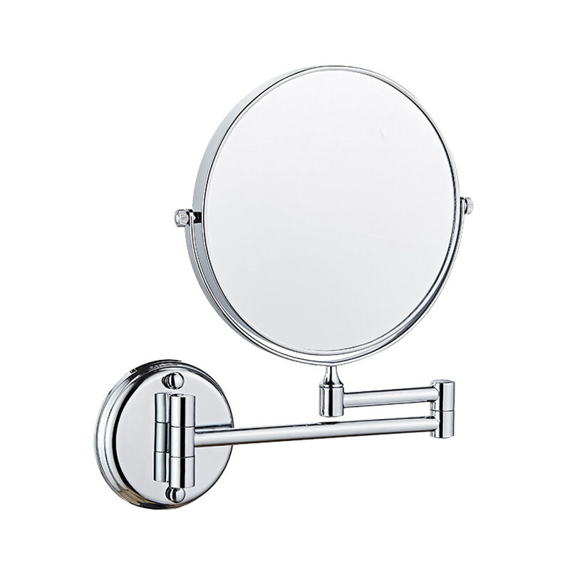 Miroir Maquillage Mural, Miroir Grossissant Lumineux Mural, Miroir Mural Double Face 8in Miroir Cosmétique Extension 360° Pivotant, Batterie au