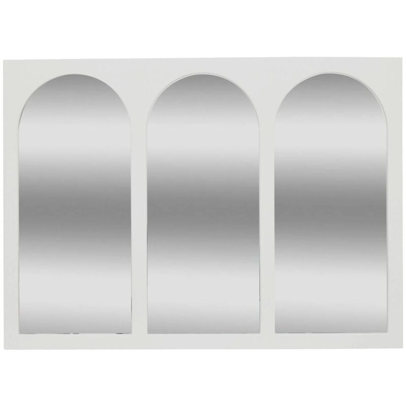 Atmosphera - Miroir Sohane blanc 91x66cm créateur d'intérieur