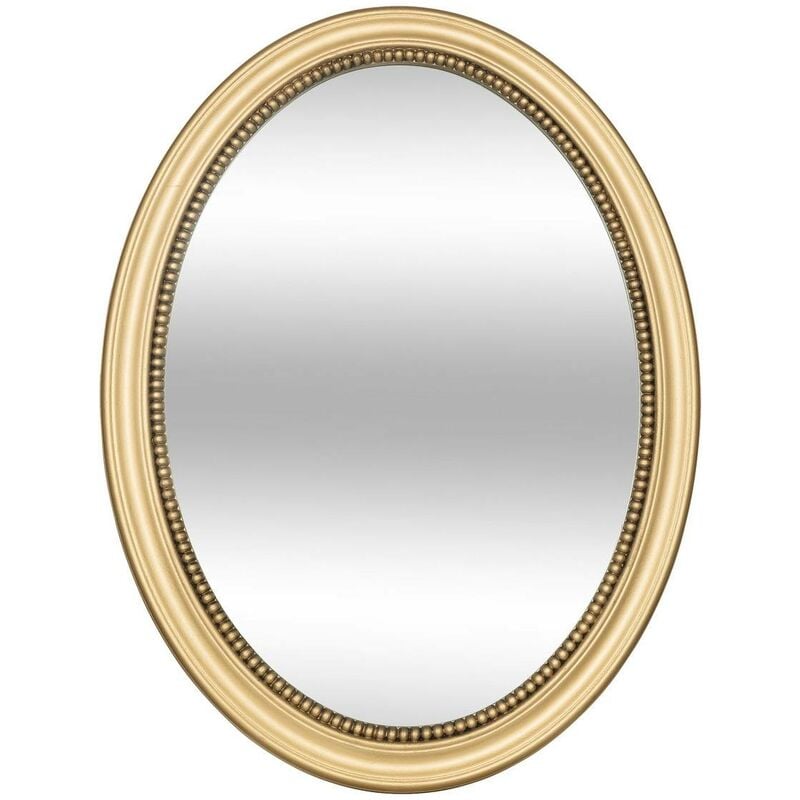 Miroir rond moulure Victoria 53x40cm or Atmosphera créateur d'intérieur