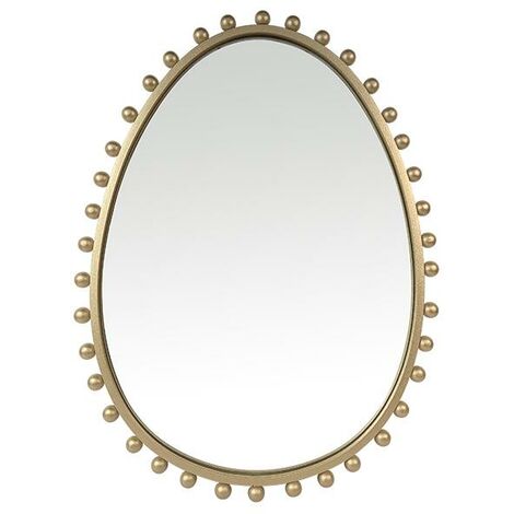 Miroir métal doré 46x61cm