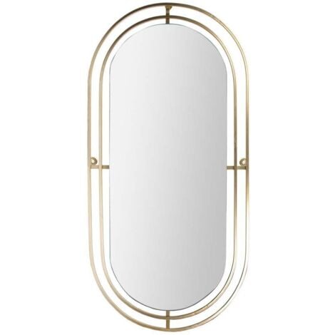 THE HOME DECO FACTORY Miroir Metal Dore