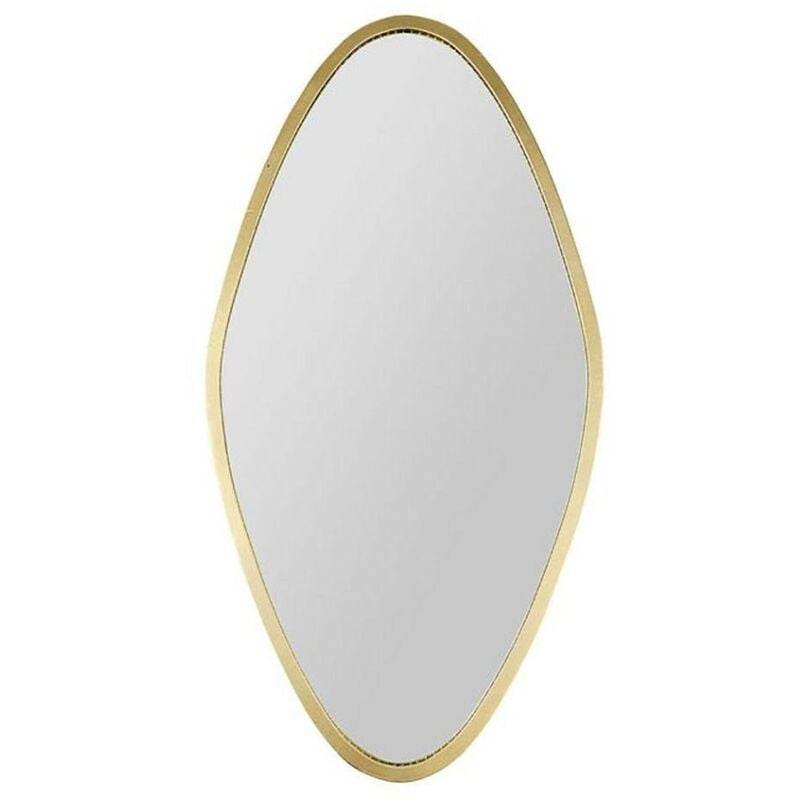 Ostaria - Miroir métal doré minéral