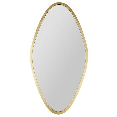 Miroir métal doré minéral