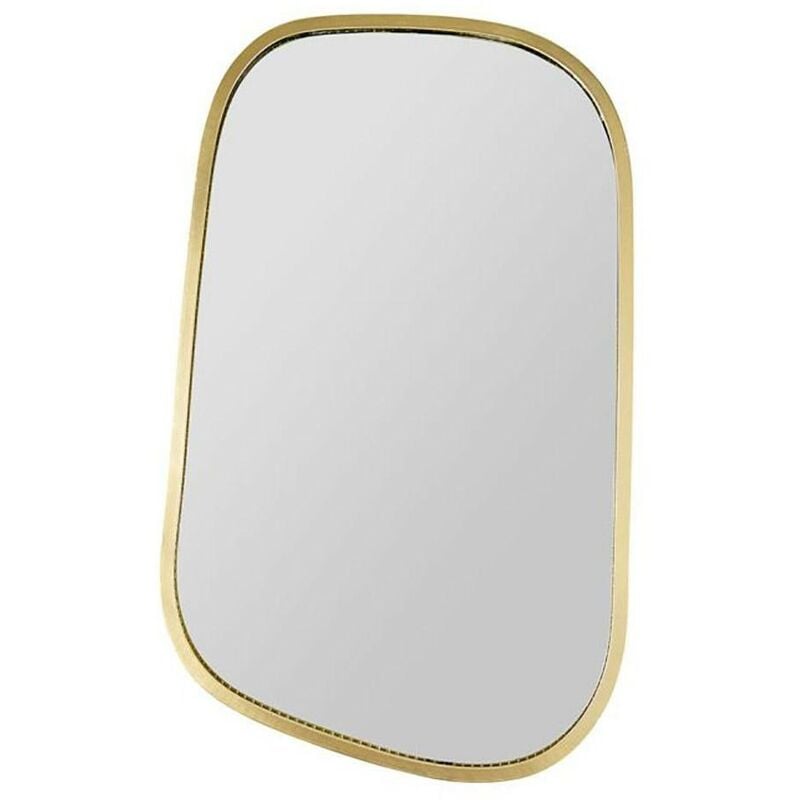 Ostaria - Miroir métal doré organique