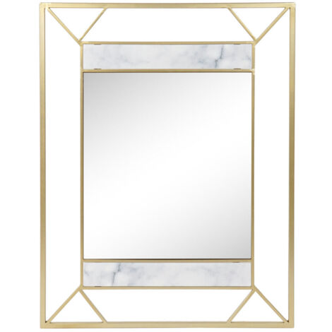 Miroir Métal Mdf 60X1,5X80 Doré