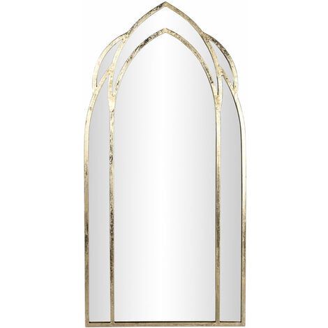 DKD HOME DECOR Miroir Métal Verre 60X2,5X119,4 Fen Tre Doré