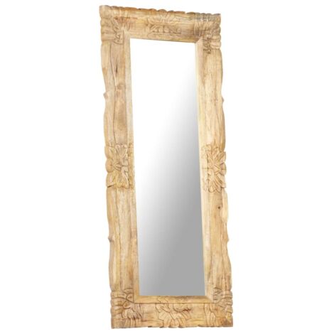 Miroir  Miroir déco pour Salon Chambre ou Dressing 110x50 cm Bois de manguier massif 56821
