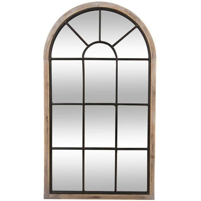 Atmosphera - Miroir Zoé métal noir 60x107cm créateur d'intérieur