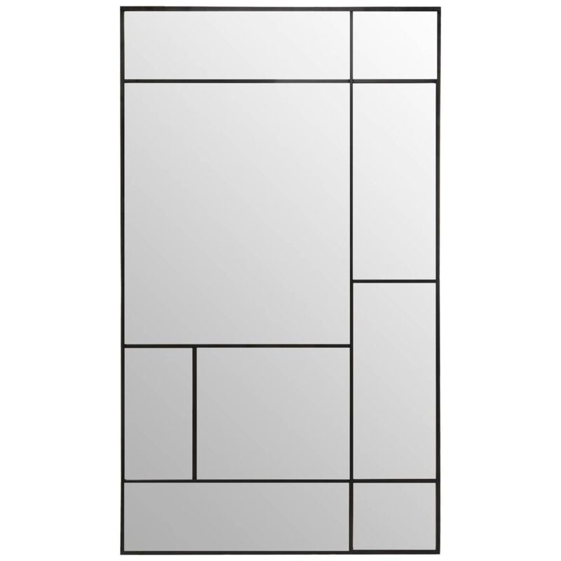 Atmosphera - Miroir Macha métal noir 97x167cm créateur d'intérieur