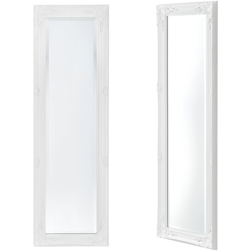 Miroir mural 132 x 42 x 3,5 cm blanc