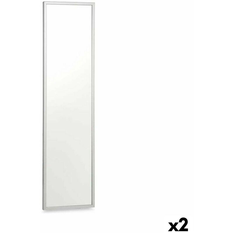 Giftdecor - Gift Decor Miroir of Wall 30 x 120 cm Argent Bois mdf (2 pièces)
