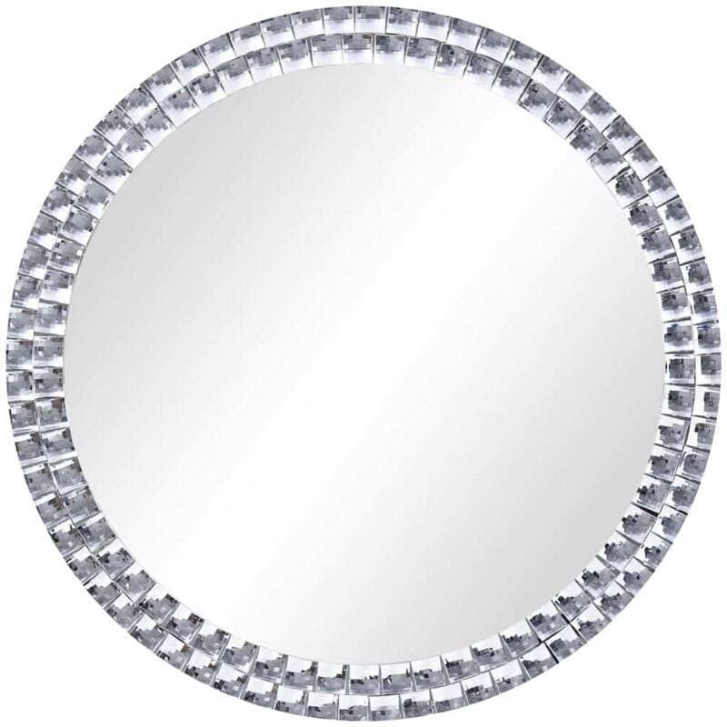 Miroir mural 40 cm Verre trempé Vidaxl