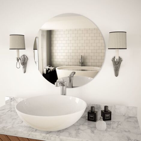 Miroir Verre Mural Suspendu Décoration Dressing Intérieur Multi-taille vidaXL