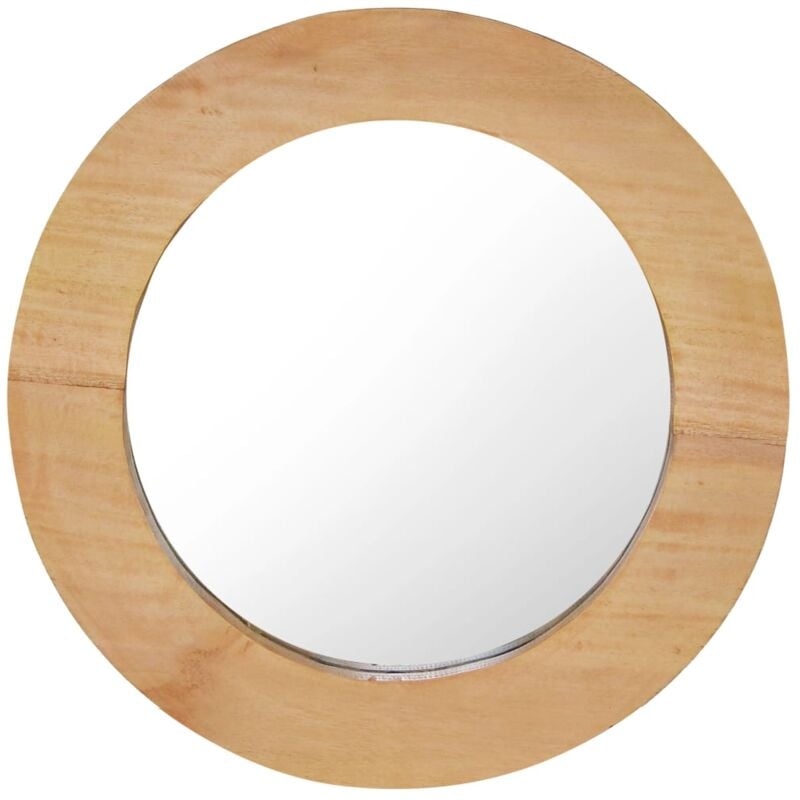 Miroir mural 40 cm Teck Rond Vidaxl