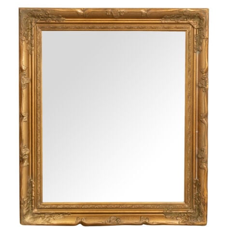 Miroir mural 74x64x4 Miroir rectangulaire shabby Miroir de salle de bain Cadre doré antique Miroir de maquillage mural vintage