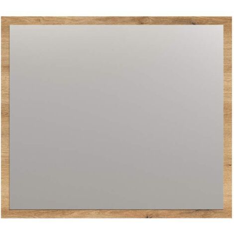 Miroir mural 80x2x70 cm décor chêne- NOLA