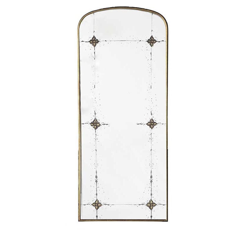 Miroir mural antique doré 62x4x124cm