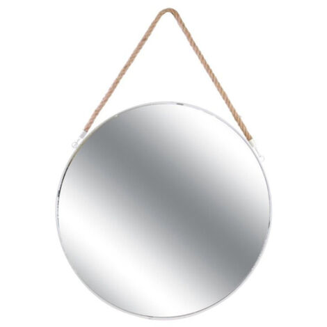 Miroir Mural avec Anse "Jonc" 50cm Blanc