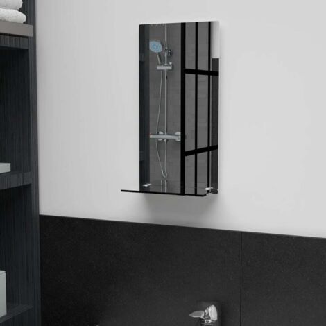 Miroir mural avec étagère Miroir Salle de bain / Style baroque 20x40 cm Verre trempé