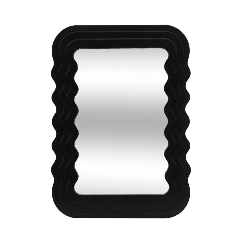 Miroir Mural Biseauté 'Kelly' 55cm Noir