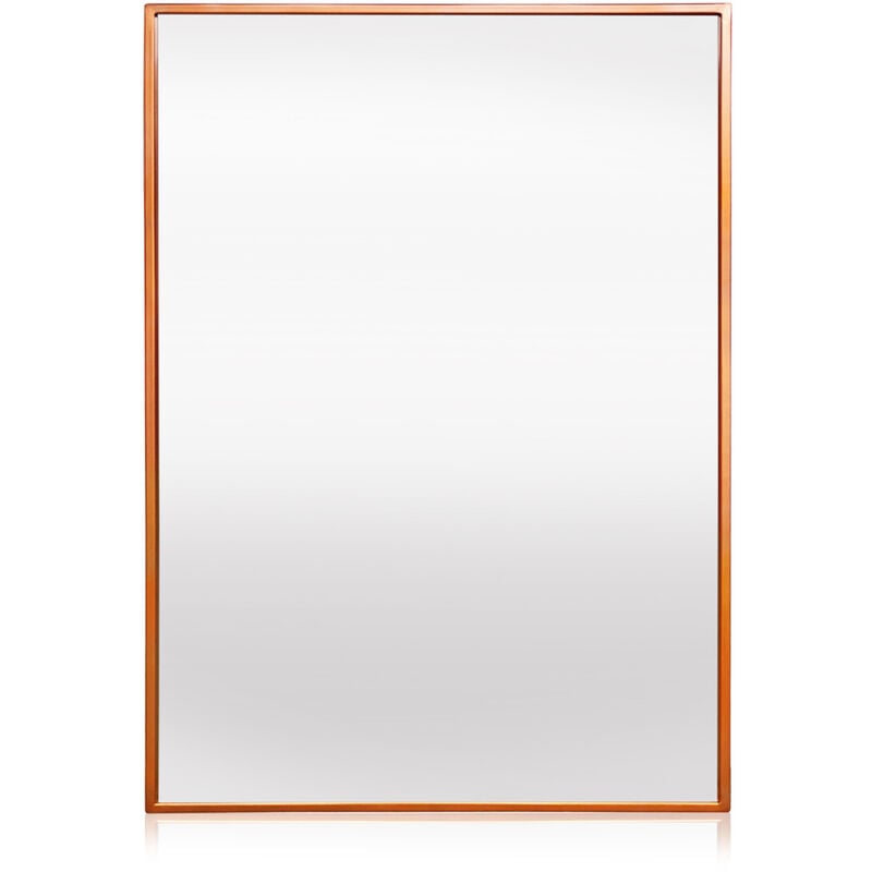 Casa Chic - Miroir mural - Blumfeldt croxley - cadre métallique rectangulaire 70 x 50 cm - doré