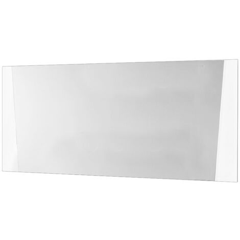 Miroir mural bois blanc et noir vernis laqué brillant Bilia 190cm