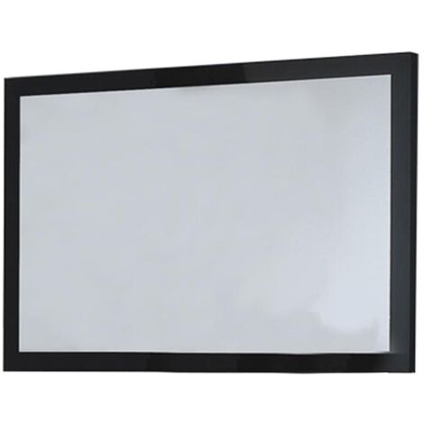 Miroir mural bois noir laqué Mona 90cm