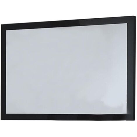 Miroir mural bois noir laqué Turin 90cm