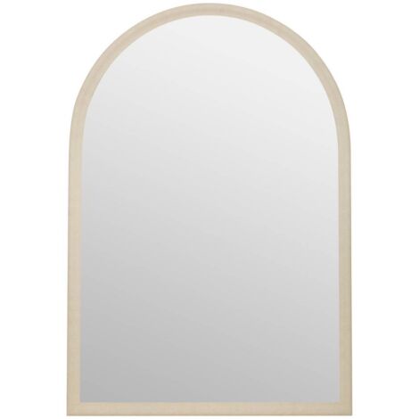 Miroir mural Calypso gris perle 96x66cm - Atmosphera créateur d'intérieur