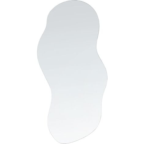 Miroir Mural de Forme Irrégulière Suspendu 33 x 80 cm en Verre Décoratif Auxerre