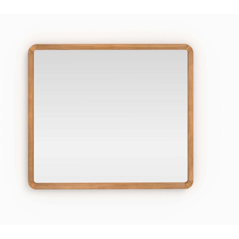 Miroir mural de salle de bain en bois de teck - vea