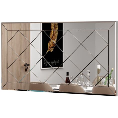Miroir mural décoratif Gabby L120xH60cm Motif Losange
