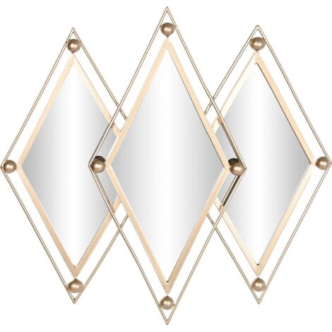 Miroir mural design doré pour une déco chic et moderne - Doré chic et lumineux
