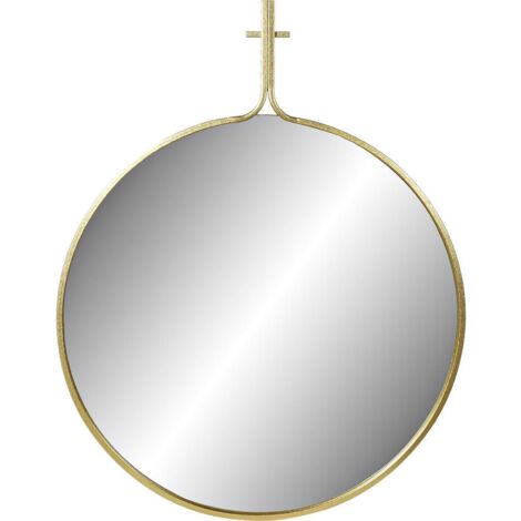 Miroir mural design élégant doré pour la maison - Doré métallique raffiné