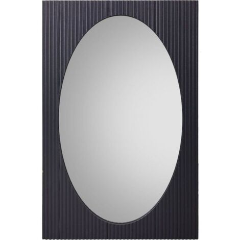 miroir mural design gris foncé doré pour décoration élégante - gris foncé doré