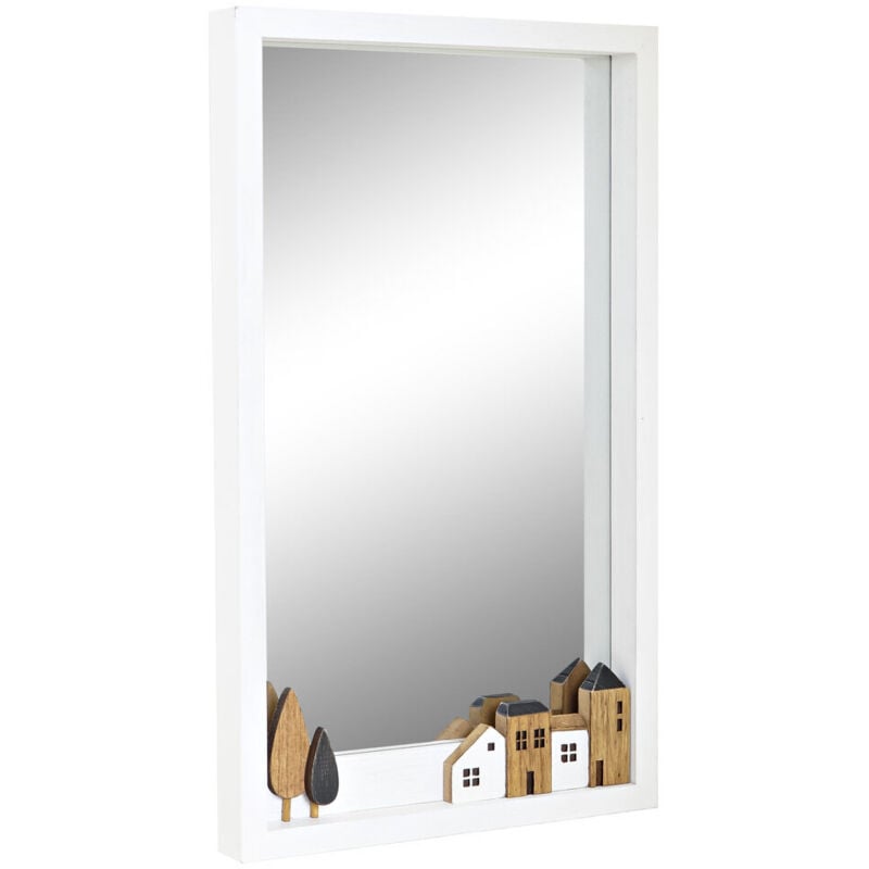 Dkd Home Decor - Miroir Bois 36X4X60 Maisons Blanc