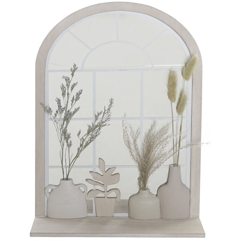 Miroir Mdf Miroir 35X10X50 Mur Beige