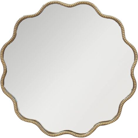 miroir mural doré forme ondulée chic décoration élégante - doré élégant finition brillante
