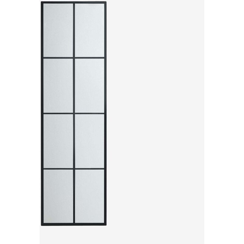 Sklum - Miroir mural en métal effet fenêtre (40x130 cm) Rania Noir Sklum - Miroir mural en métal effet fenêtre (40x130 cm) Rania Noir