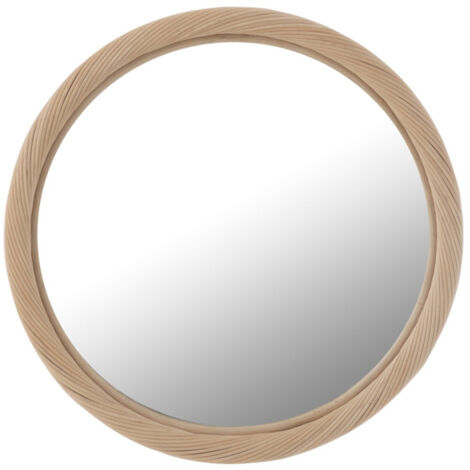 Miroir Mural en Rotin "Dwayne" 50cm Naturel