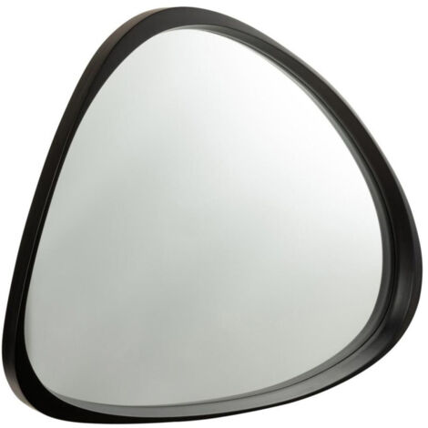 Miroir Mural en Verre Design "Giles" 99cm Noir