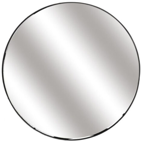 Miroir Mural & Étagère "Filaire" 45cm Noir