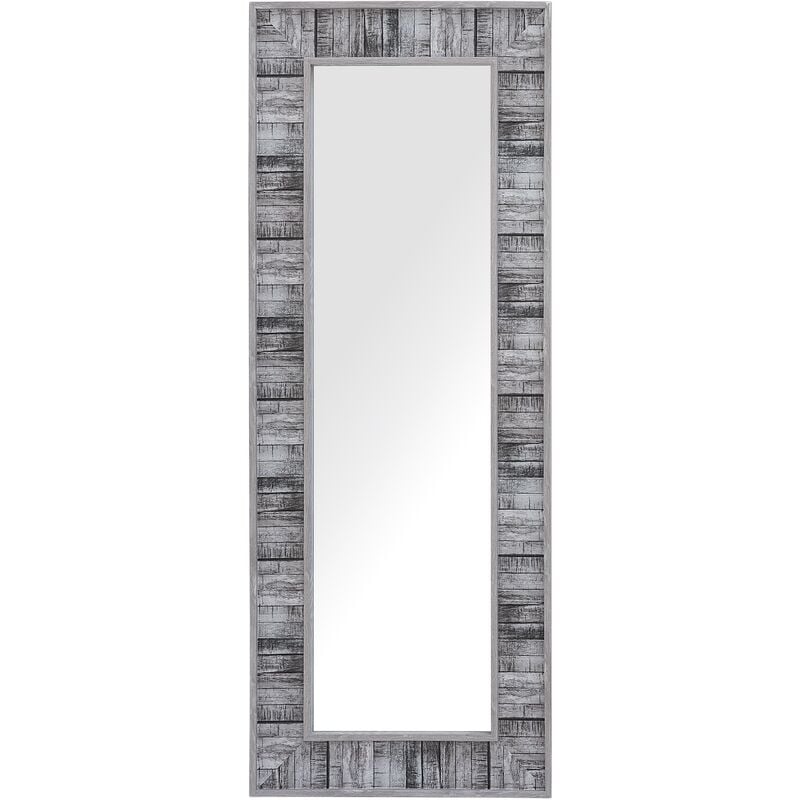 Miroir mural gris et blanc 50 x 130 cm ROSNOEN