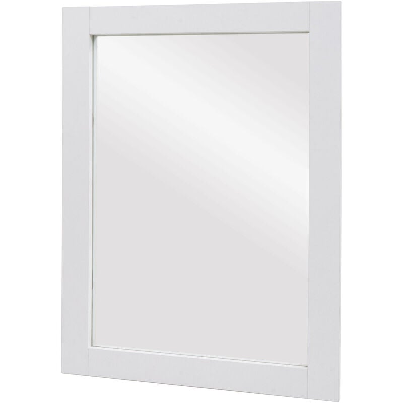 Miroir mural HW C-L86 - miroir de salle de bains Meuble de salle de bains - certifié mvg 72x52cm - blanc