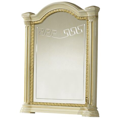 Miroir mural laqué beige Savana 94cm