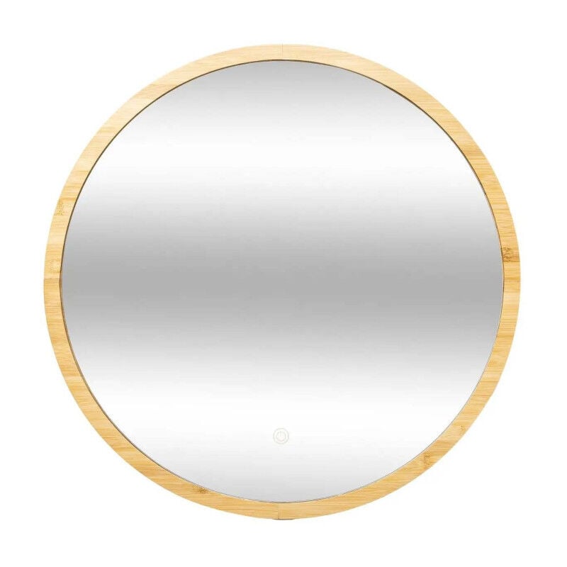 Five Simply Smart - Miroir Mural Led en Bambou 'Tactile' 57cm Naturel