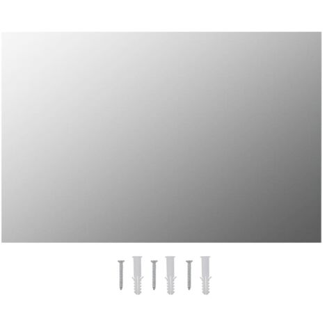 Miroir mural Luxueux, Miroir pour salle de bain, 60 x 40 cm Rectangulaire Verre OIB6486E