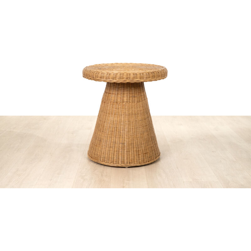 Table ronde en rotin