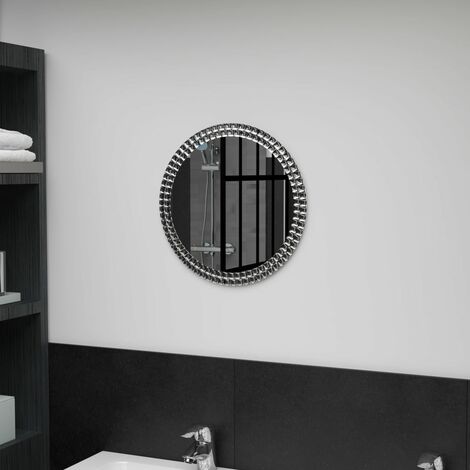 Miroir mural  Miroir déco pour Salle de bain Salon Chambre ou Dressing 40 cm Verre trempé 19139