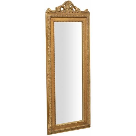Miroir mural Miroir salle de bains doré avec cadre doré Miroir shabby Miroir mural Miroir chambre 90x35x4 cm